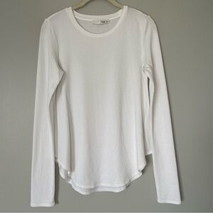 Wilfred Free Aritzia White Long Sleeve Diapason Top
